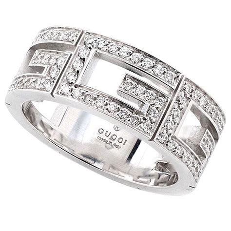 gucci white gold ring|gucci engagement ring.